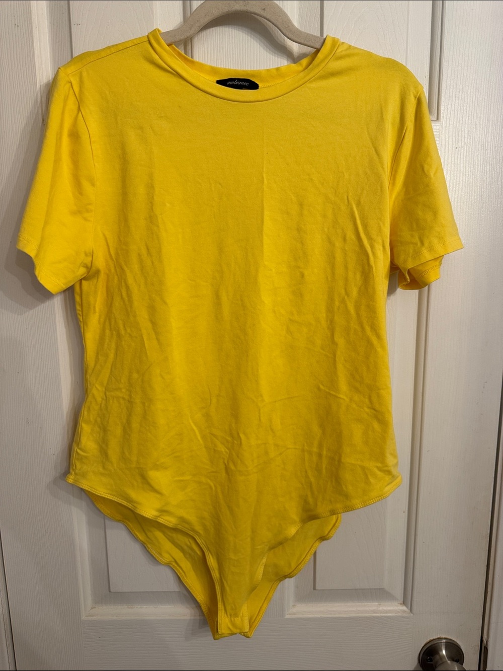 Ambiance Yellow Crewneck Short Sleeve Bodysuit